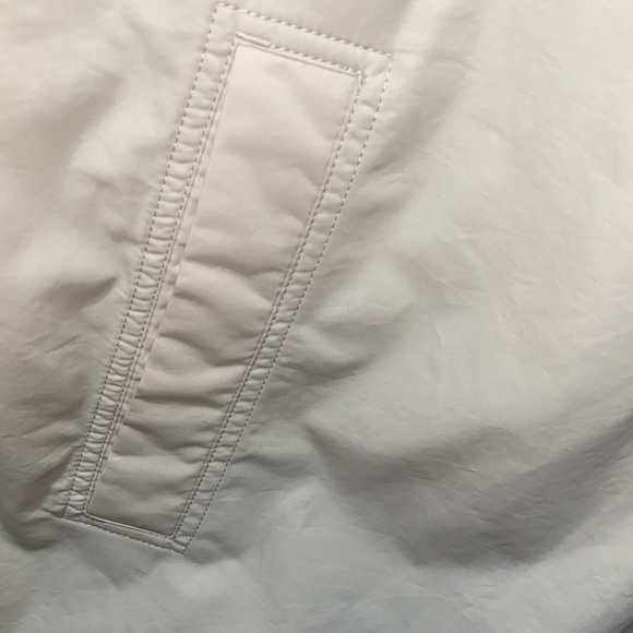 MEN EDDIE BAUER TRENCH VELCRO/ZIP FRONT CLOSURE, WELT POCKETS BEIGE SZ M - Picture 5 of 15